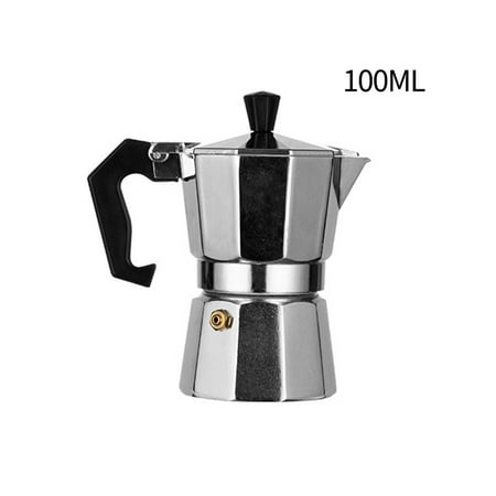 

Mduoduo Aluminum Coffee Maker Mocha Cafe Espresso Convenience Percolator Coffee Filter 100 ml