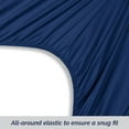 thumbnail image 5 of Elegant Comfort 1500 Premium Hotel Quality 1-Piece Fitted Sheet, All Around Elastic, Deep Pocket, Softest Quality Microfiber - Twin Navy Blue, 5 of 5