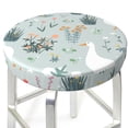 thumbnail image 6 of Goofa Goose and Doodle Flowers Printed Stool Covers Round, Waterproof Round Bar Stool Covers Anti-Slip Round Bar Stool Seat Cover with Elastic Bands Durable -, 6 of 7