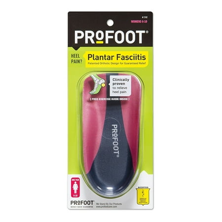 PROFOOT Plantar Fasciitis Orthotics, Women's 6-10, 1 Pair (Best Tennis Shoes For Plantar Fasciitis)