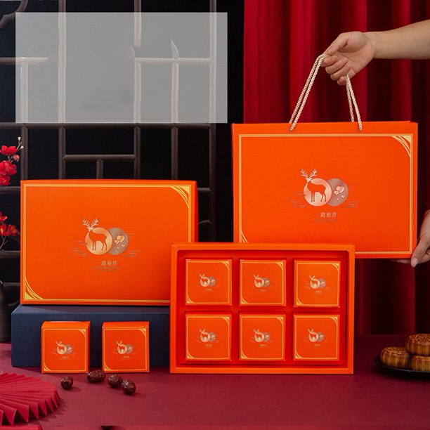 JSSH 2022 New Highend Midautumn Moon Cake Gift Box Portable Packaging
