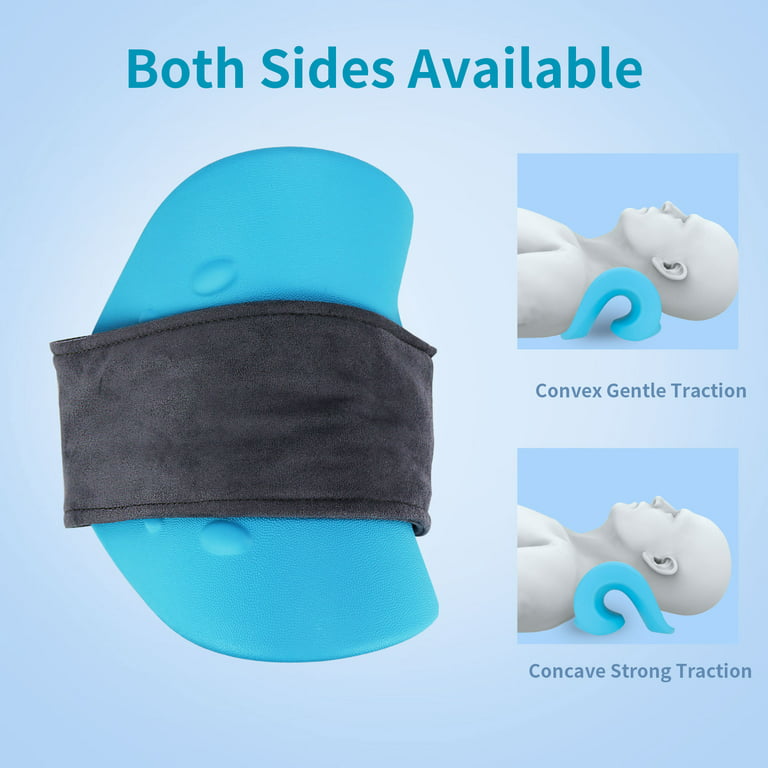 BILITOK Neck and Shoulder Relaxer, Cervical Traction Device for Muscle Tension  Relief, Neck Stretcher for TMJ Pain Relief and Cervical Spine Alignment,  Chiropractic Pillow,Purple 
