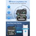 thumbnail image 3 of Auriculares inalámbricos HUJINA 60H Playback Bluetooth 5.3 IPX7 negros, 3 of 6