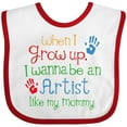 thumbnail image 3 of Inktastic Artist Like Mommy Boys or Girls Baby Bib, 3 of 4