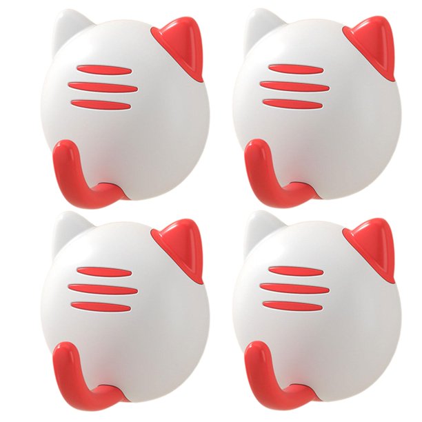 4 Pieces Towel Hook Door Hooks Bathroom Coat Hooks for Kitchen Entryway