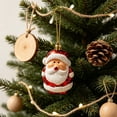 thumbnail image 6 of Christmas Tree Ornaments, Winter Plastic Hanging Decor | Christmas Ornaments for Small Tree, Candy Cane Snowman Santa Winter Hanging Pendant Charms, Christmas Holiday Party Supplies, D, 6 of 6
