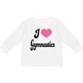 thumbnail image 3 of Inktastic I Love Gymnastics Girls Long Sleeve Toddler T-Shirt, 3 of 5