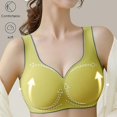 thumbnail image 2 of Sujetador de látex sin costuras para mujer sujetador push up bralette con almohadilla de gathers sujetador inalámbrico femenino íntimo cómodo sujetador Afortunado Sencillez, 2 of 2