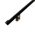 thumbnail image 7 of Modern Aluminum Handrail Grab Bar Kit, Adjustable Steel Brackets Included, Returns to Wall, 14 Foot Handrail, Black / Bronze, 7 of 7