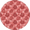 thumbnail image 1 of Ahgly Tapis Rond Lavable en Machine Intérieur Transitionnel Rouge, 3 Pieds Rond, 1 of 7