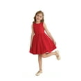 thumbnail image 2 of Actgleam Girls Short Sleeve Tutu Dress Birthday Wedding Party Tulle Dresses,Sizes 5-12,Red, 2 of 11