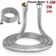 thumbnail image 3 of Stainless Steel Thickened Shower Hose 3 Meter G1/2 Bathroom Handheld Connection Tube Sprayer Hose NEW, 3 of 4