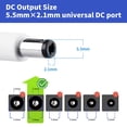 thumbnail image 3 of iNextStation 24V 2A Power Adapter Supply AC 100-240V to DC Transformer Converter for LED Light Strip LCD Monitor Router Car Devices CCTV Camera 5.5mm X 2.1mm US Plug UL Listed, 3 of 6