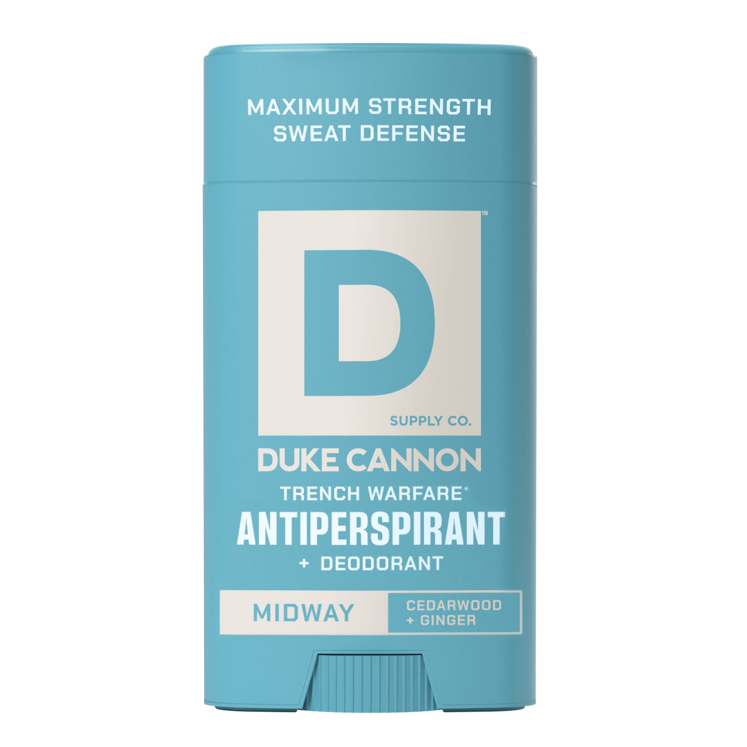 Duke Cannon Trench Warfare Antiperspirant Deodorant Stick, Midway Scent, 3 oz