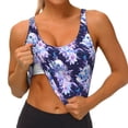thumbnail image 3 of Fuzoiu blue starry sky Skull flower Print Women's Sports Vest,U-Back Sports Tank,Gym Vests,Athletic Sleeveless Shirts,Exercise Undershirts,Yoga, Gym, and Dance Wear-X-Large, 3 of 8
