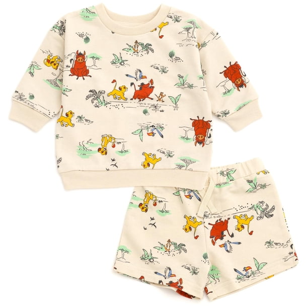 Conjunto para Bebé de Buzo y Shorts Disney El Rey León 12M