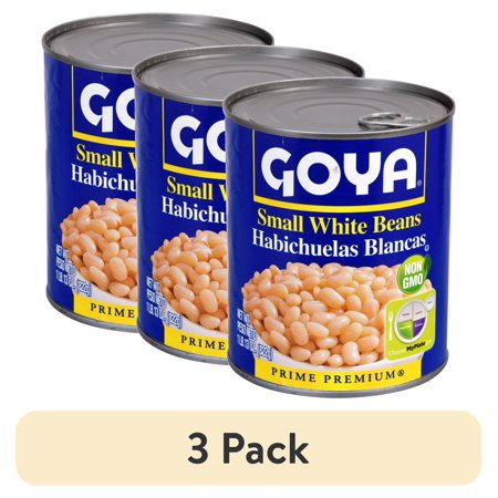 (3 pack) GOYA Small White Beans 29 oz