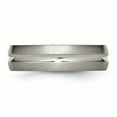 thumbnail image 3 of Titanium Grooved 6mm Brushed and Polished Band Size 8, 3 of 3