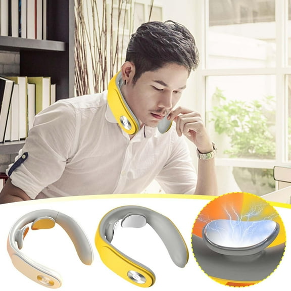 sruoe Neck Massager, Neck Massager with Heat, Intelligent Neck Massage Clearance, Portable Lymphatic Drainage Cervical Spine Smart Massager, Neck Massager Gift for Women Men, Home