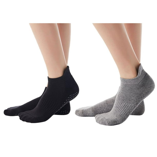 2 Pairs Yoga Socks with Nubs for Yoga Socks Men and Women Stopper Socks  Non-slip Socks for Yoga Pilates