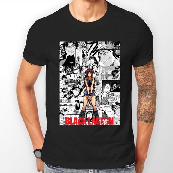 Black Lagoon Revy Manga Strip Anime Manga Unisex Tshirt T-Shirt Tee ALL SIZES