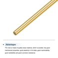 thumbnail image 4 of Unique Bargains 8Pcs Brass Rods 1mm x 150mm Round Metal Solid Shaft Rod Lathe Bar Stock Handle DIY Craft Making, Gold, 4 of 5