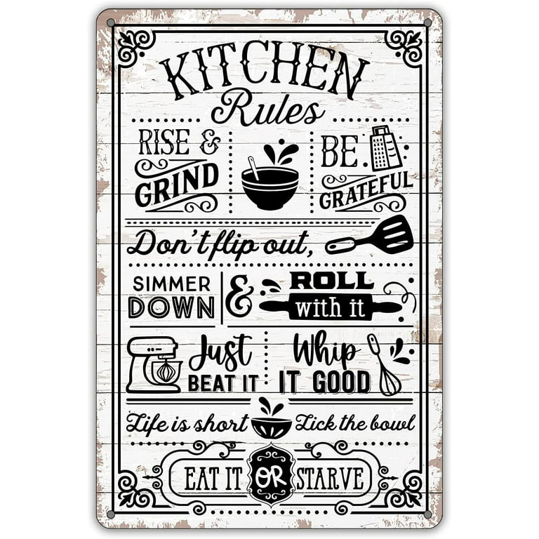  QIONGQI Funny Kitchen Quote My Cooking is Awesome Metal Tin  Sign Wall Decor Retro Kitchen Signs with Sayings for Home Kitchen Decor  Gifts : Home & Kitchen