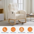 thumbnail image 5 of Garvee Nursery Rocking Chair 34.2 x 25.9 x 40.9", with USB Port, High Back, Beige, 5 of 9