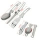 thumbnail image 5 of Juego de utensilios de cocina para acampar al aire libre | Kit portátil de 5 piezas para 1-2 personas | Olla de aleación de aluminio | Utensilios de acero inoxidable | Vajilla compacta para picnic y, 5 of 7