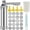 As Picture Showed, variant on Qenwkxz Cookie Press Kit DIY Cookie Press Decorating Kit Detachable with 4 Icing Nozzles and 20 Cookie Molds Reusable Dessert Decorating Syringe Set Cookie Maker Press for Biscuits