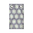 thumbnail image 1 of Yellow and Green Hanging Pocket Organizer, Pattern of Dotted Hexagons, Printed Polyester Storage Bag with Pockets, 9" x 16", Eggplant Pale Seafoam, 1 of 2