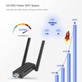 thumbnail image 5 of Adaptador WLAN USB 3.0 Stick 1800Mbps WiFi Banda dual 5GHz Antena PC Bluetooth DE, 5 of 5