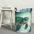 thumbnail image 5 of Goofa Watercolor Turtle5 Printed Circular Hamper,Laundry Basket with Handles,Storage Baskets Foldable,Large Capacity Laundry Hamper-Medium, 5 of 8