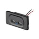 thumbnail image 1 of Scienceny USB para coche, cargadores portátiles ligeros, piezas de repuesto de carga, enchufes dobles, accesorios para autocaravanas Accesorios para vehículos recreativos Negro, 1 of 6