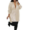 thumbnail image 1 of Mini vestido con lentejuelas para mujer: brillante, con botones, cuello en V, poliéster, para fiesta/salir por la noche, S-XXL, 1 of 3