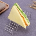 thumbnail image 4 of 2Pcs Taco Holder Stand 5 Pockets Rectangular Silver For Home Kitchen Prevents Mess, 4 of 5