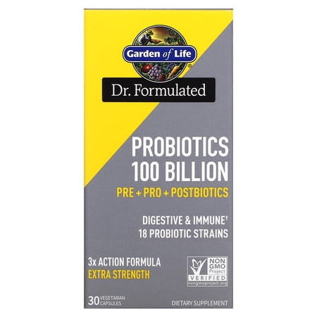 Probiotics  100 Billion  30 Vegetarian Capsules  Garden of Life