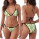 thumbnail image 3 of Fotbe Pineapples1 Traje de Baño para Mujer de Dos Piezas – Bikini Sexy de Tirantes Tipo Halter con Diseño Triangular, 3 of 6
