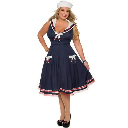 Womens Ahoy Lady Plus Size Halloween Costume