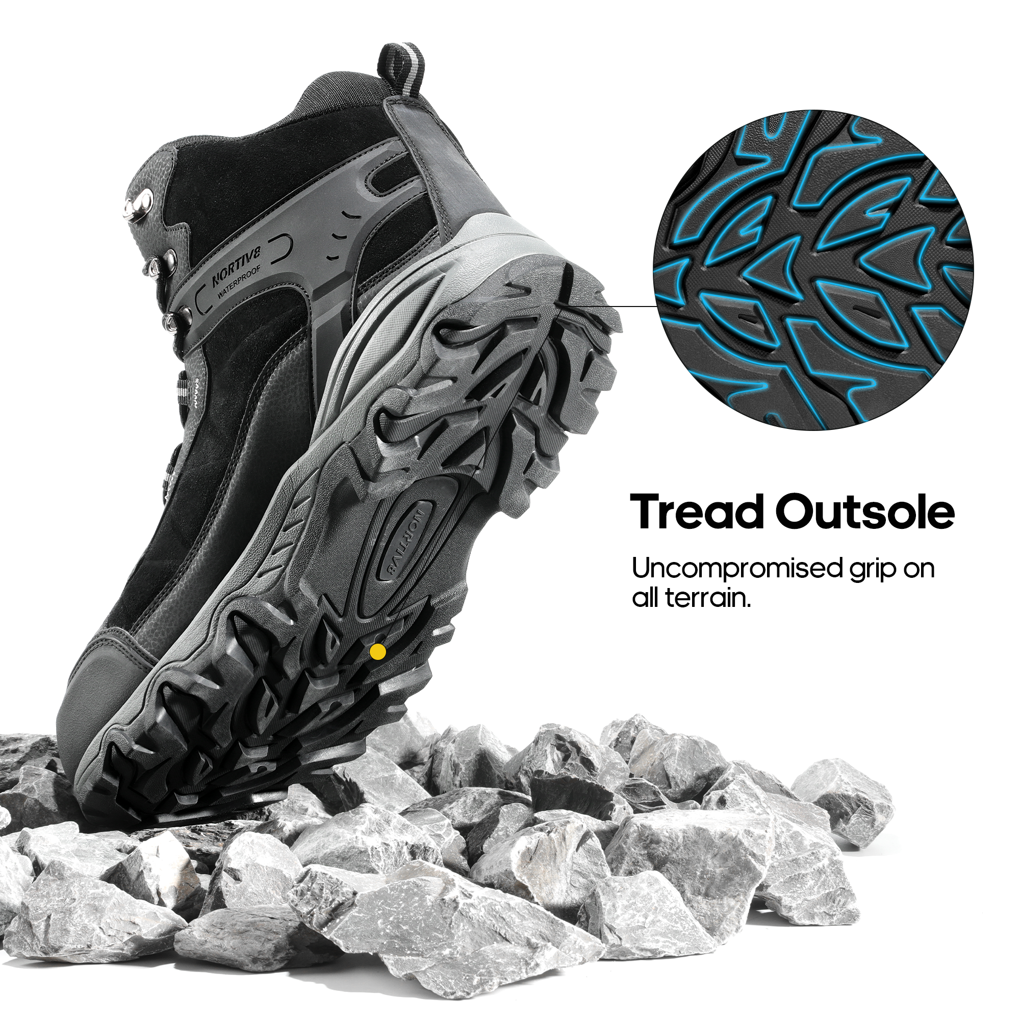 NORTIV8 Men's Waterproof Hiking Boots Paladin photo 5