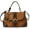 Brown, variant on Women's Vintage Suede Leather Handbag - Retro Top Handle Crossbody Purse, Metal Charm Fall Tote (5 Colors)