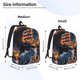 thumbnail image 2 of Easygdp Whimsical Animal Spiral Mochila de Lona Resistente para Laptop, Compatible con Laptops de 15 a 17 pulgadas, Ideal para Escuela, Trabajo y Viajes-Small, 2 of 5