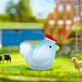 thumbnail image 6 of Ckraxd Mini Luminous Resin Chicken Figurine Cute Hen Potted Decoration for Garden, Aquarium, Party, Home Decor, DIY Miniature Accessories, 6 of 6
