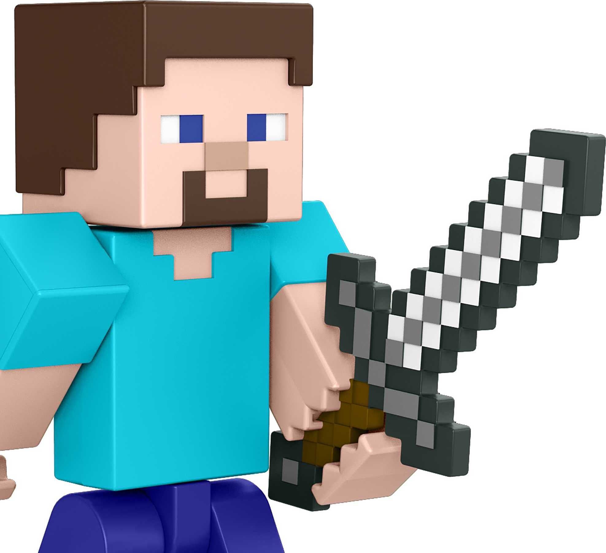  Mattel Minecraft Craft-A-Block Biome Builds Steve Figure,  Authentic Pixelated Video-Game Character, Action Toy to Create, Explore and  Survive, Collectible Gift for Fans Age 6 Years and Older : Toys & Games
