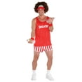 thumbnail image 1 of Exercise Maniac Character Kit Costume Richard Simmons Wig Shirt Shorts Headband, 1 of 1