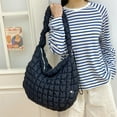thumbnail image 6 of Women Bag Solid Color Shoulder Bag Large Capacity Crossbody Bag Quilted Commuting Bag Shopping Bag Messengers Bag, 6 of 20