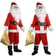 thumbnail image 5 of Disfraz de Papá Noel, disfraz de actuación navideña, cosplay, conjunto de disfraz navideño de terciopelo dorado, 5 of 5