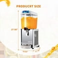 thumbnail image 3 of Commercial Juice Dispenser 4.75 Gallon Beverage Drink Dispenser Machine, 18 Liters Cold Beverage Dispenser with Food Grade Tank, Stainless Steel, 3 of 4
