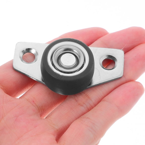 Rodshake 4 Sets Heavy Duty Side Mount Low Profile Silent Swivel Casters 1 Inch for Furniture Drawers Trays Small Appliances Wooden Projects