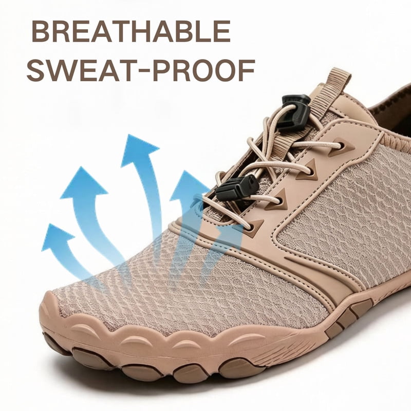BERANMEY Casual Hike Barefoot Shoes for Women & Men Breathable Non-Slip Athletic Footwear Wide Toe Water Shoes for Hiking Non-Slip Shoes for Unisex Grounded Comfort wear